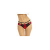 Culotte échancrée rouge et noir 